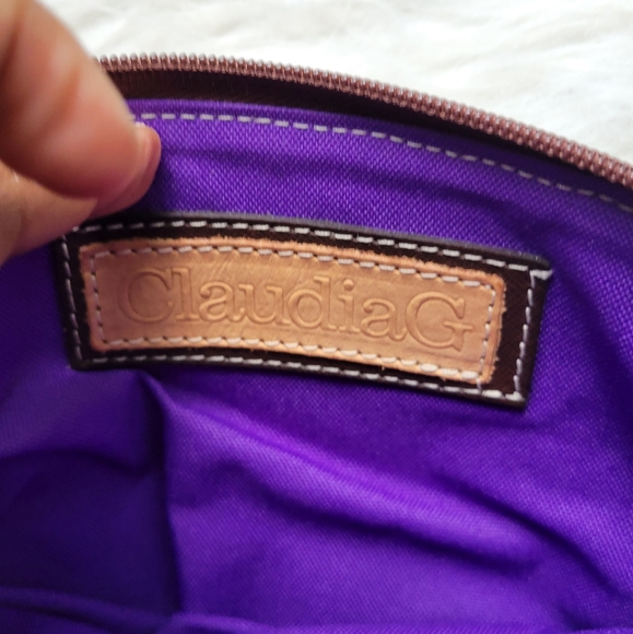 claudia g fabric brown clutch - Picture 6 of 7